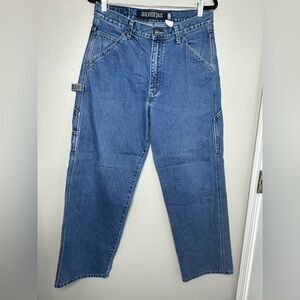 Vintage Levis Silvertab Carpenter Denim Jeans Baggy Wide Leg Men 32 32" Inseam